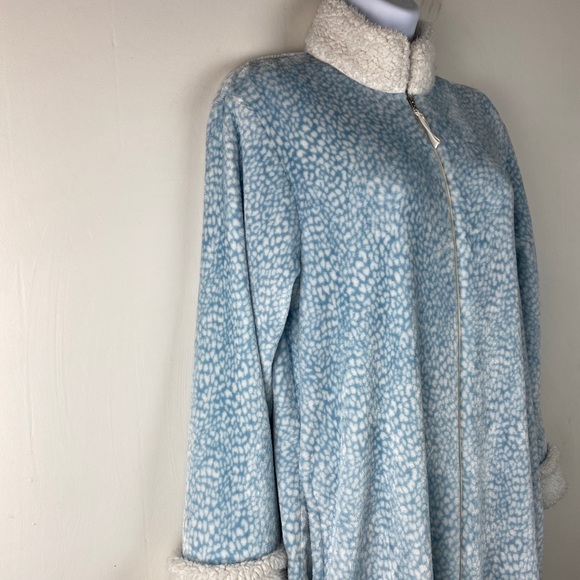 Oscar De La Renta Robe House Coat Sz S/M Full Zip - Picture 3 of 11